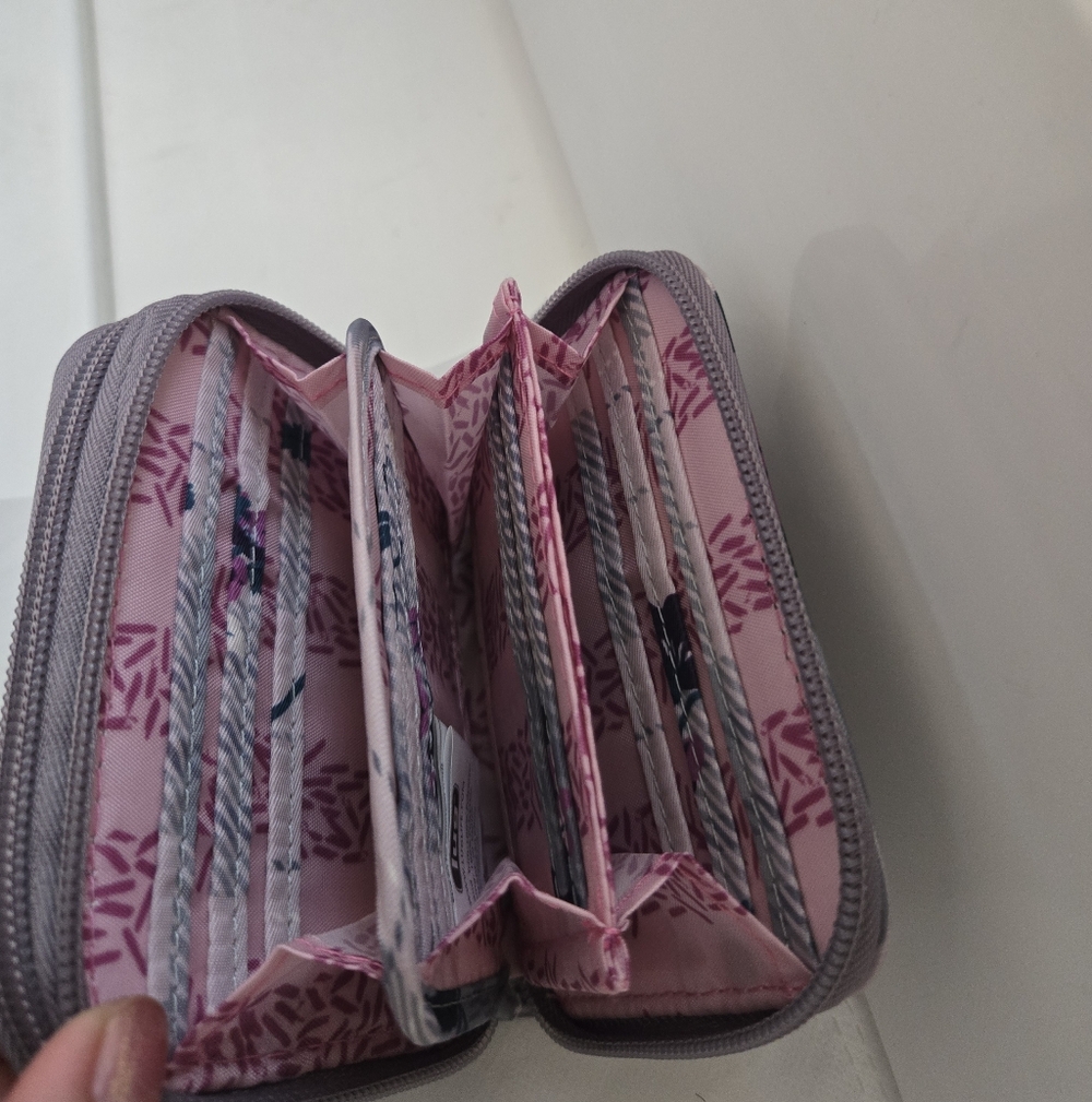 Lug - Splits Wallet - Plaid Floral Gray - Picture 4 of 6